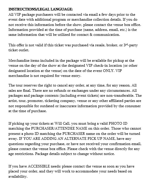 Iowa Events Center Online Ticket Office Event/Item List for "Dude